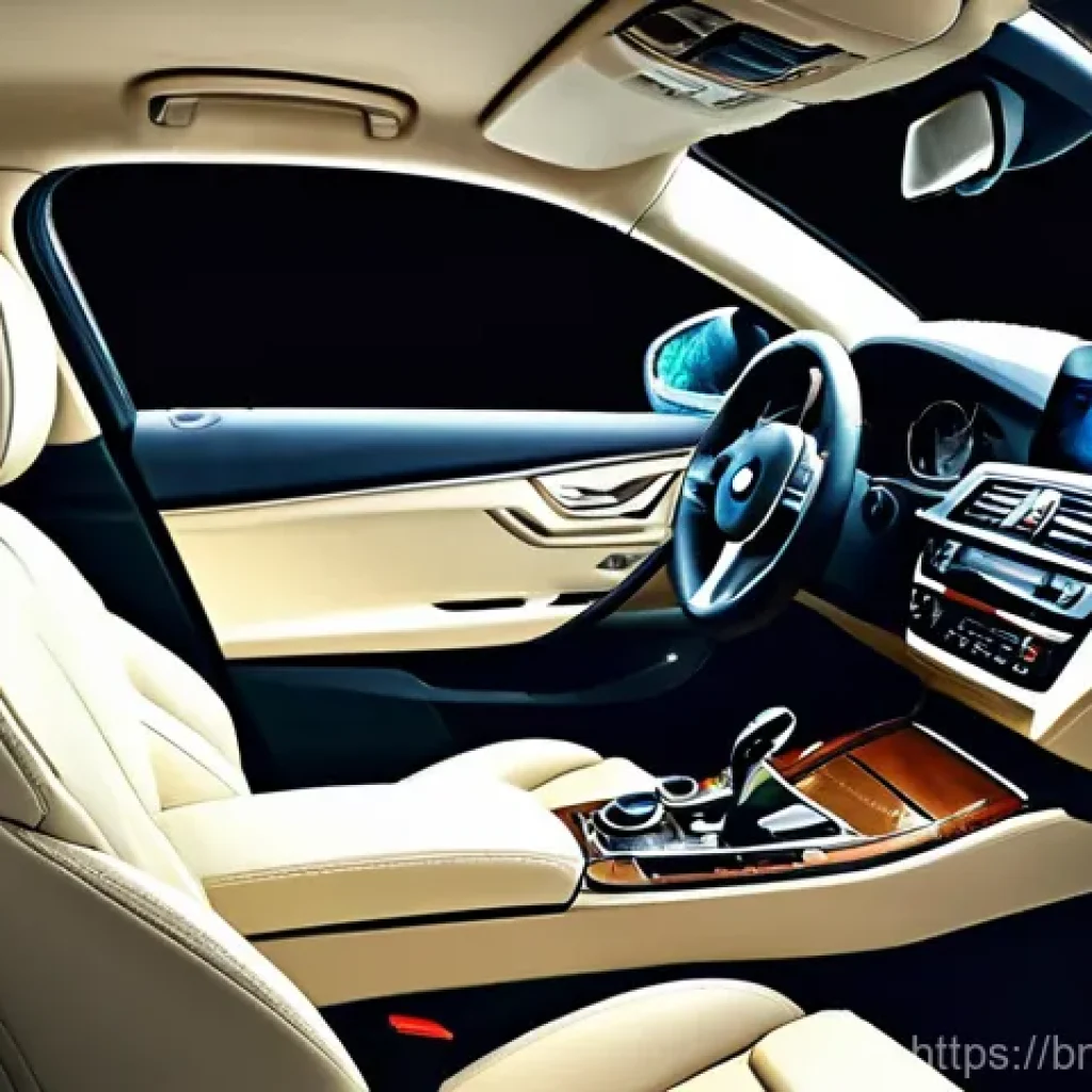 BMW 6시리즈 GT의 장거리 주행 성능 - **Prompt 1: Luxurious Family Journey**
"A photorealistic image of the interior of a BMW 6 Series...